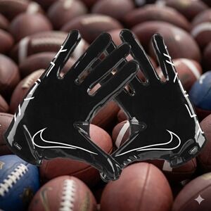 Nike Vapor Jet 7.0 Football Gloves Black Men's Small **NEW**